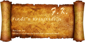 Futás Krisztián névjegykártya